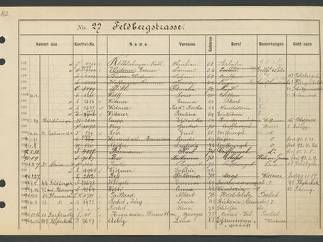 Archivarbeit: Karl Ludwig Nessler in Basel Feldbergstrasse 27