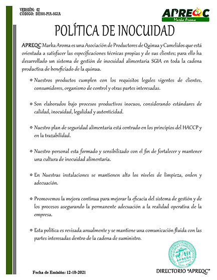 politica de inocuidad v2