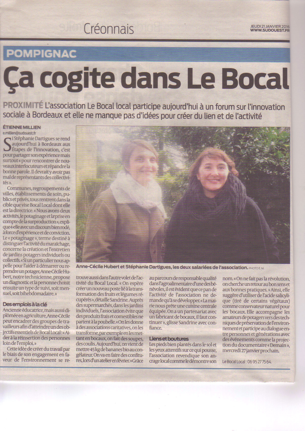 Sud-Ouest - 21-01-2016