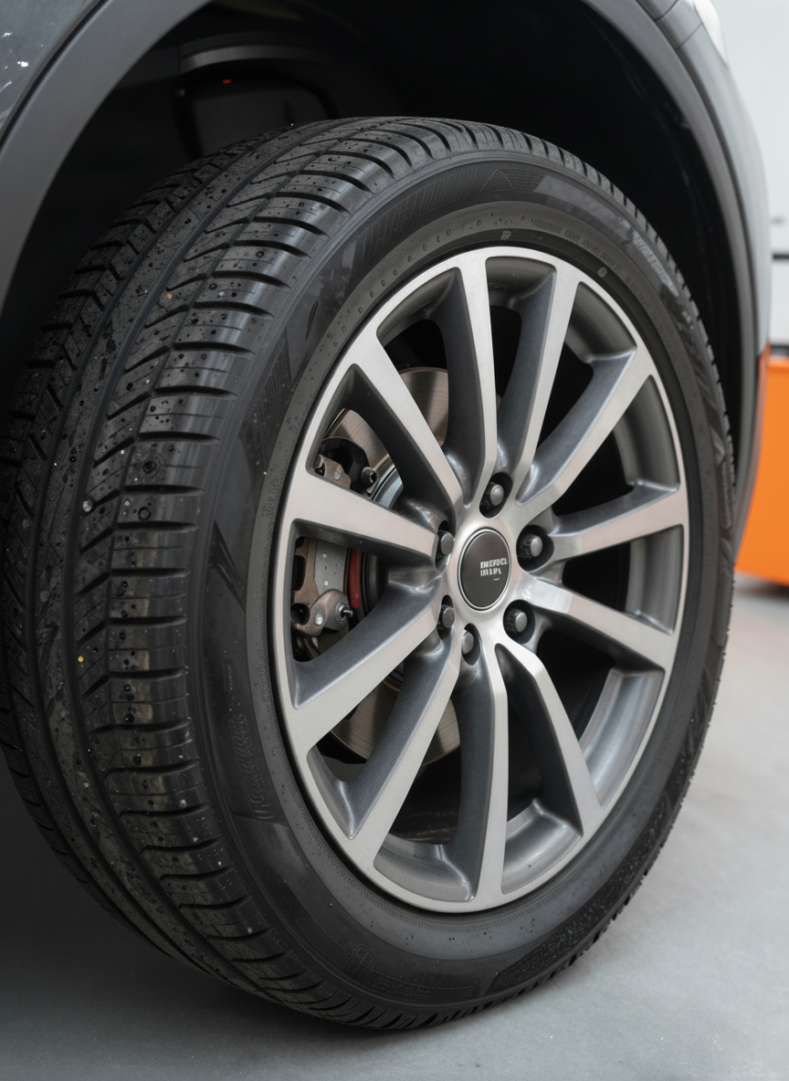 Car Wheel Close-Up