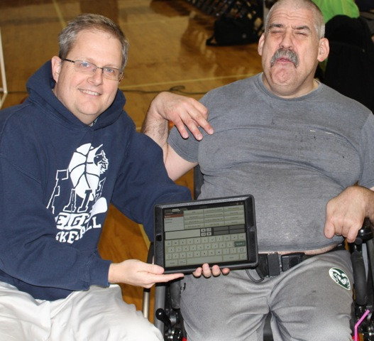 From left, GNF board member Brian Pollard and John Couget