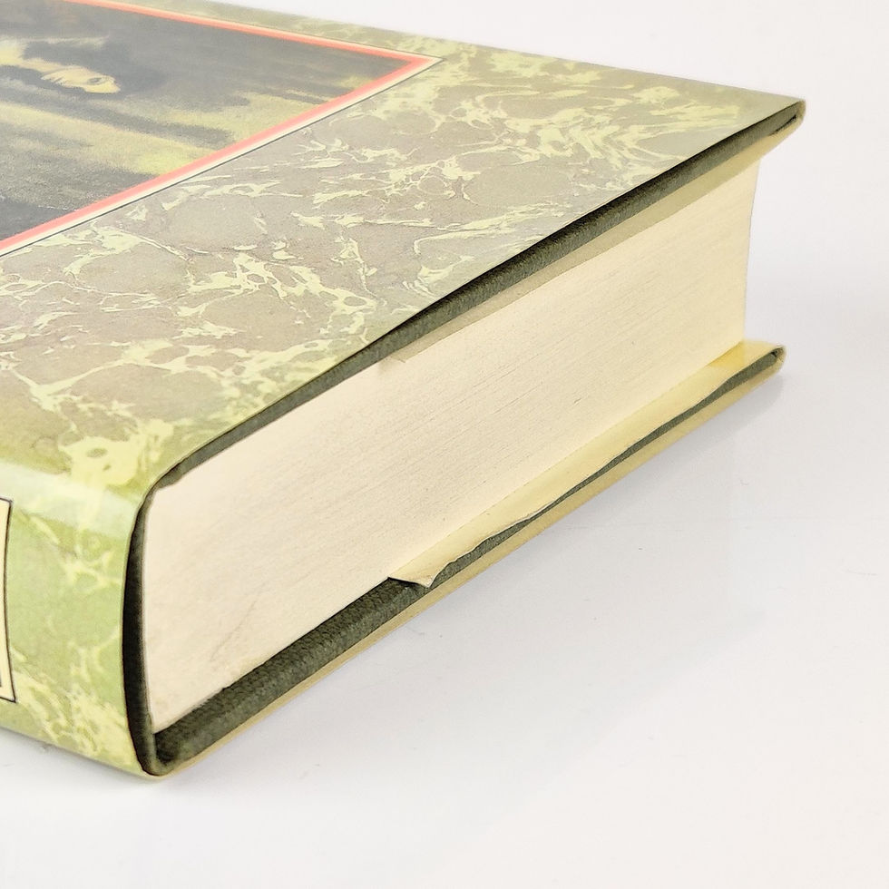 Angled view of bottom edge of the first edition of Sharpe's Compay by Bernard Cornwell.