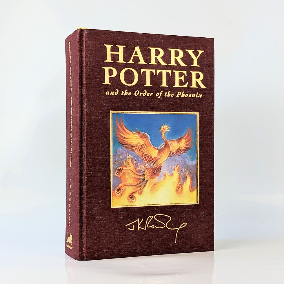 Front cover of the first deluxe edition of Harry Potter and the Order of the Phoenix