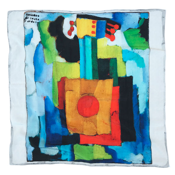 Thumbnail: Scarf Silk Amadeo de Souza-Cardoso  68x68 Instrumento Musical