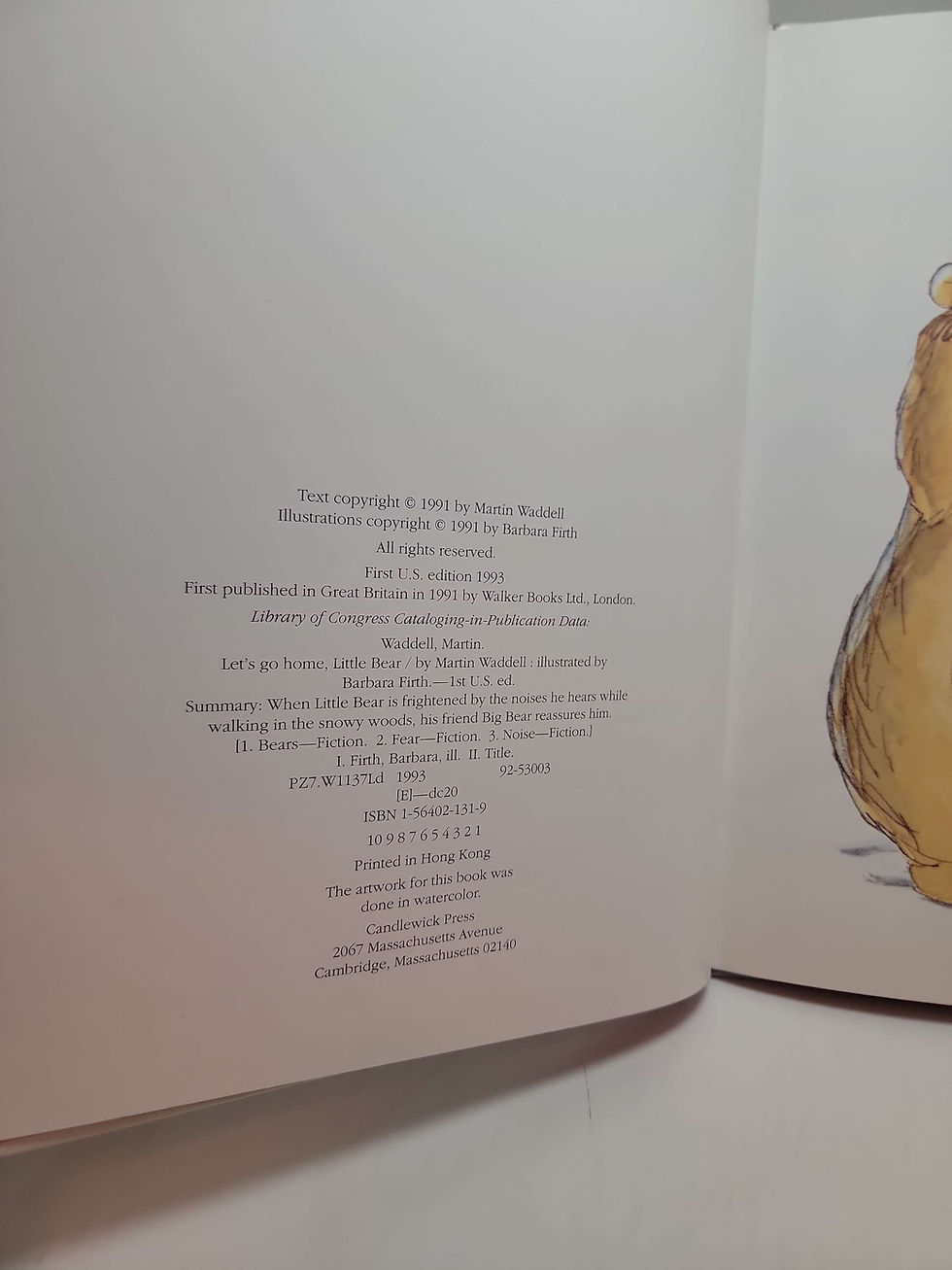 Thumbnail: Let's Go Home, Little Bear by Martin Waddell and Barbara Firth 