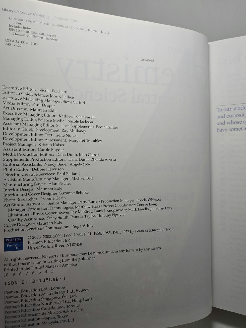 Thumbnail: Chemistry: The Central Science, Tenth Edition by Brown, LeMay, Bursten