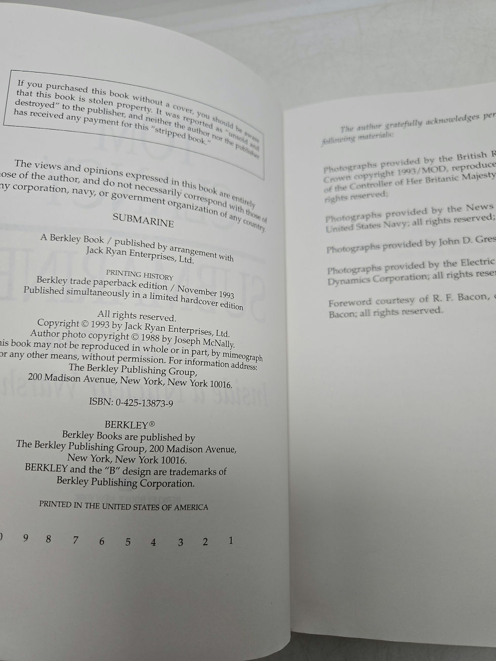 Thumbnail: Submarine: A Guided Tour Inside a Nuclear Warship by Tom Clancy