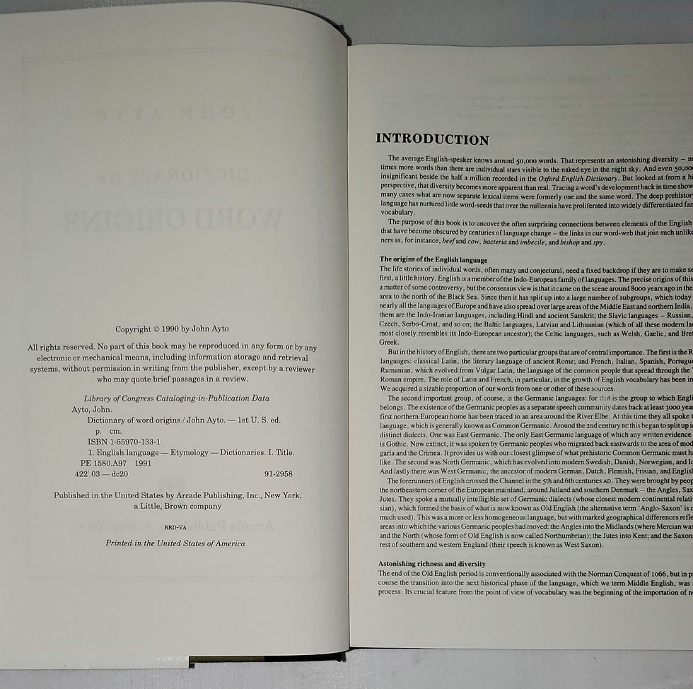 Thumbnail: Arcade: Dictionary of Word Origins by John Ayto