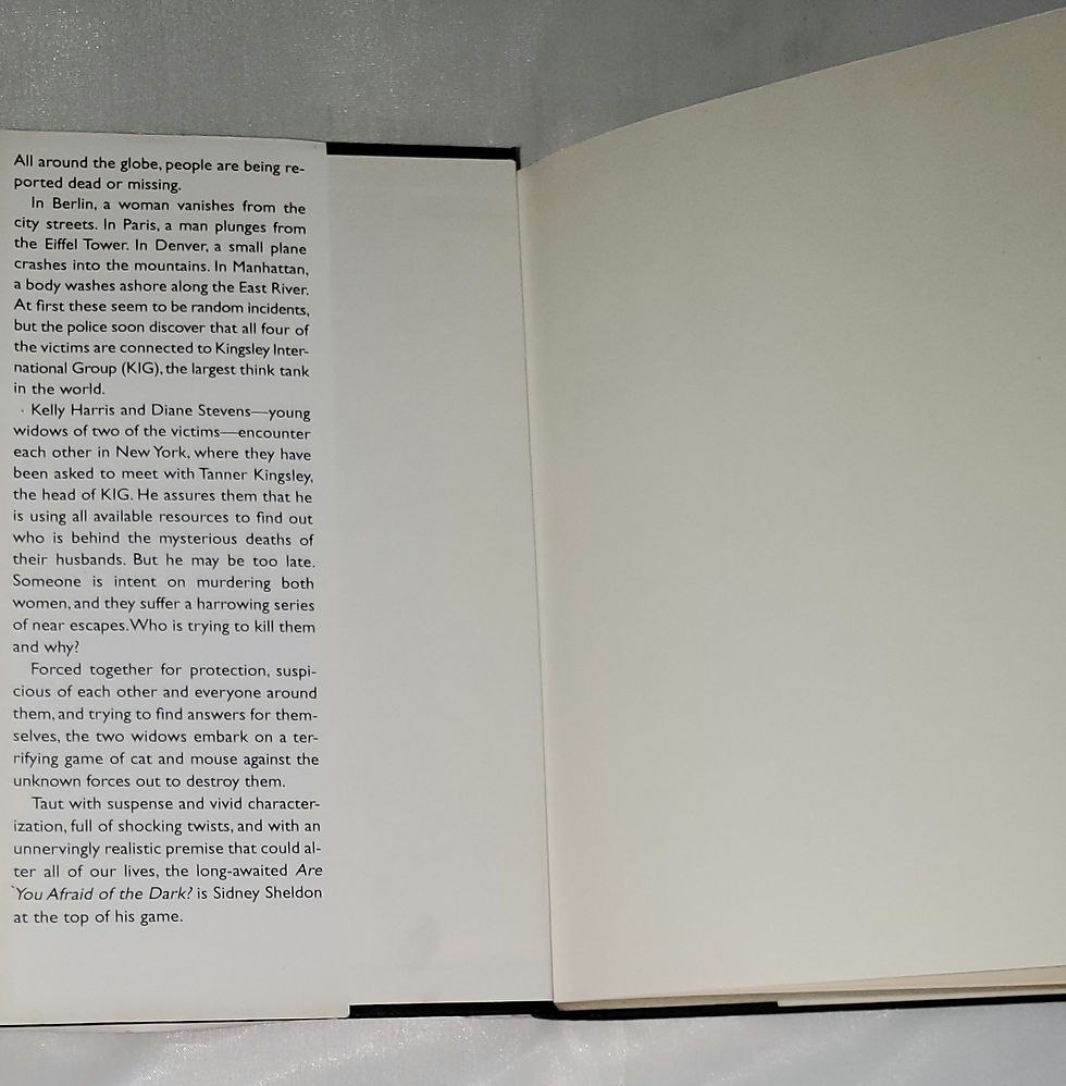 Thumbnail: Are You Afraid of The Dark? by Sidney Sheldon