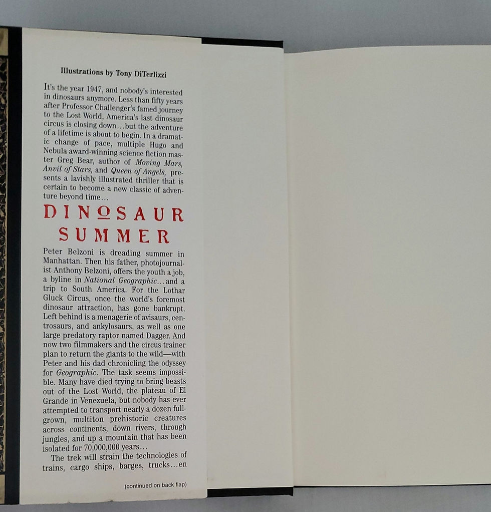 Thumbnail: Dinosaur Summer by Greg Bear