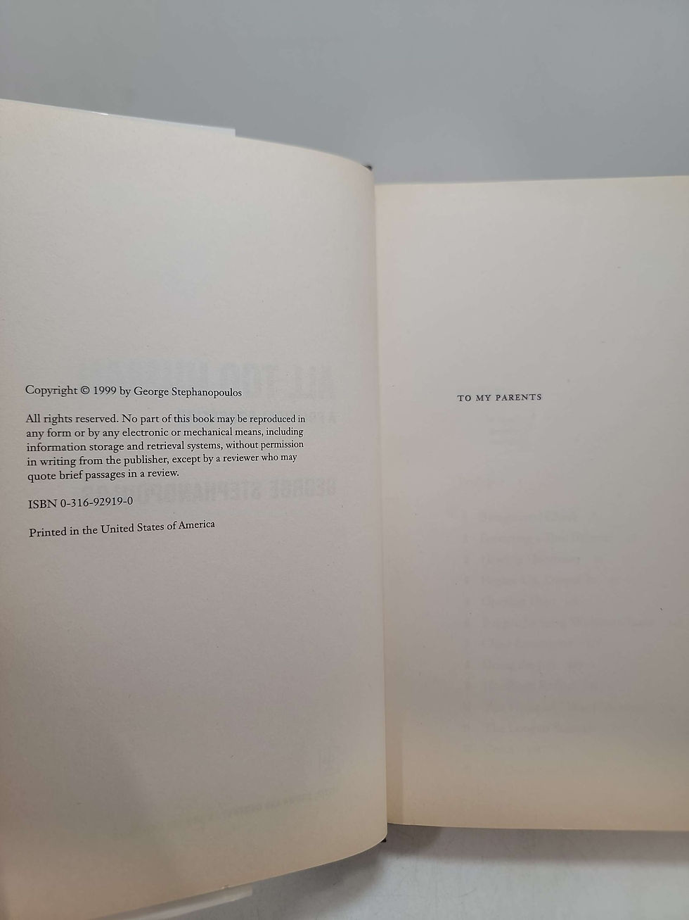 Thumbnail: All Too Human by George Stephanopoulos