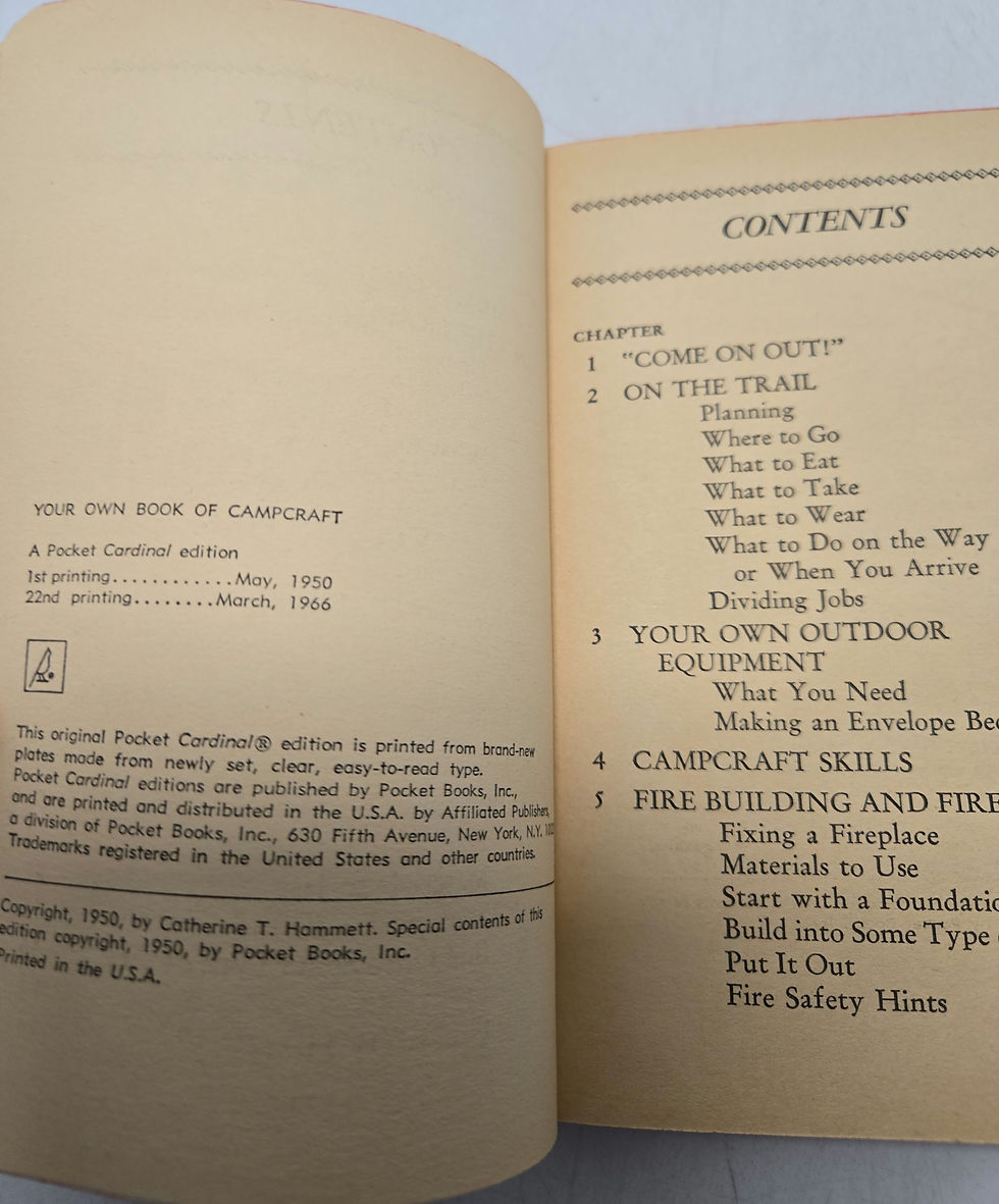 Thumbnail: Your own book of Campcraft by Catherine T. Hammett