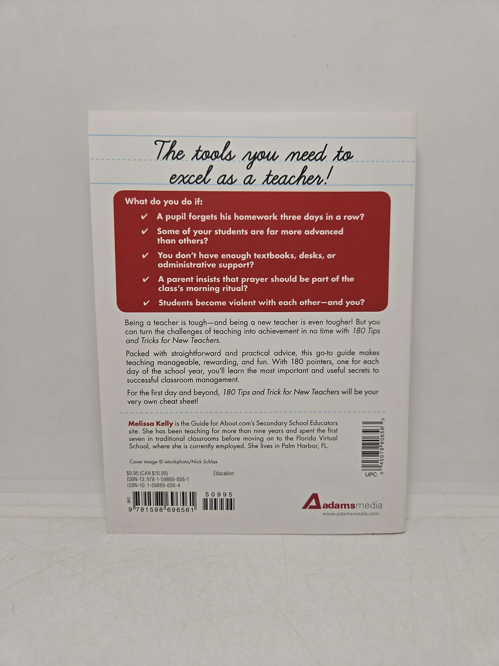 Thumbnail: 180 Tips and Tricks for New Teachers by Melissa Kelly