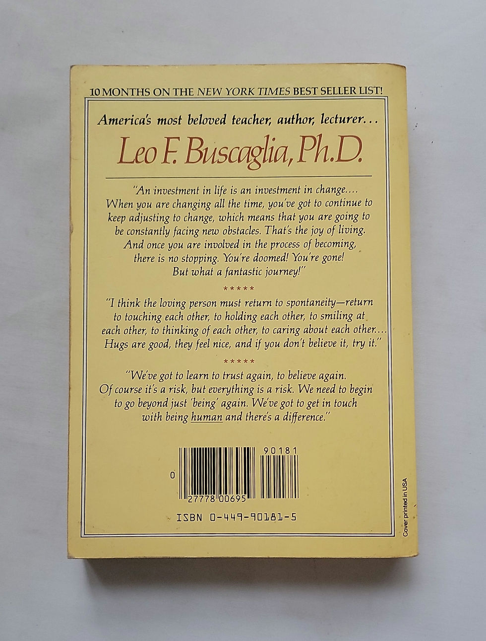 Thumbnail: Living, Loving & Learning by Leo F. Buscaglia, Ph.D.