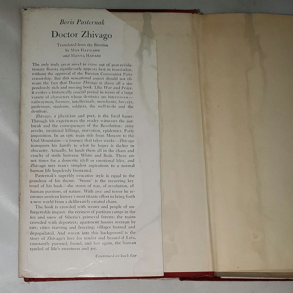 Thumbnail: Doctor Zhivago by Boris Pasternak
