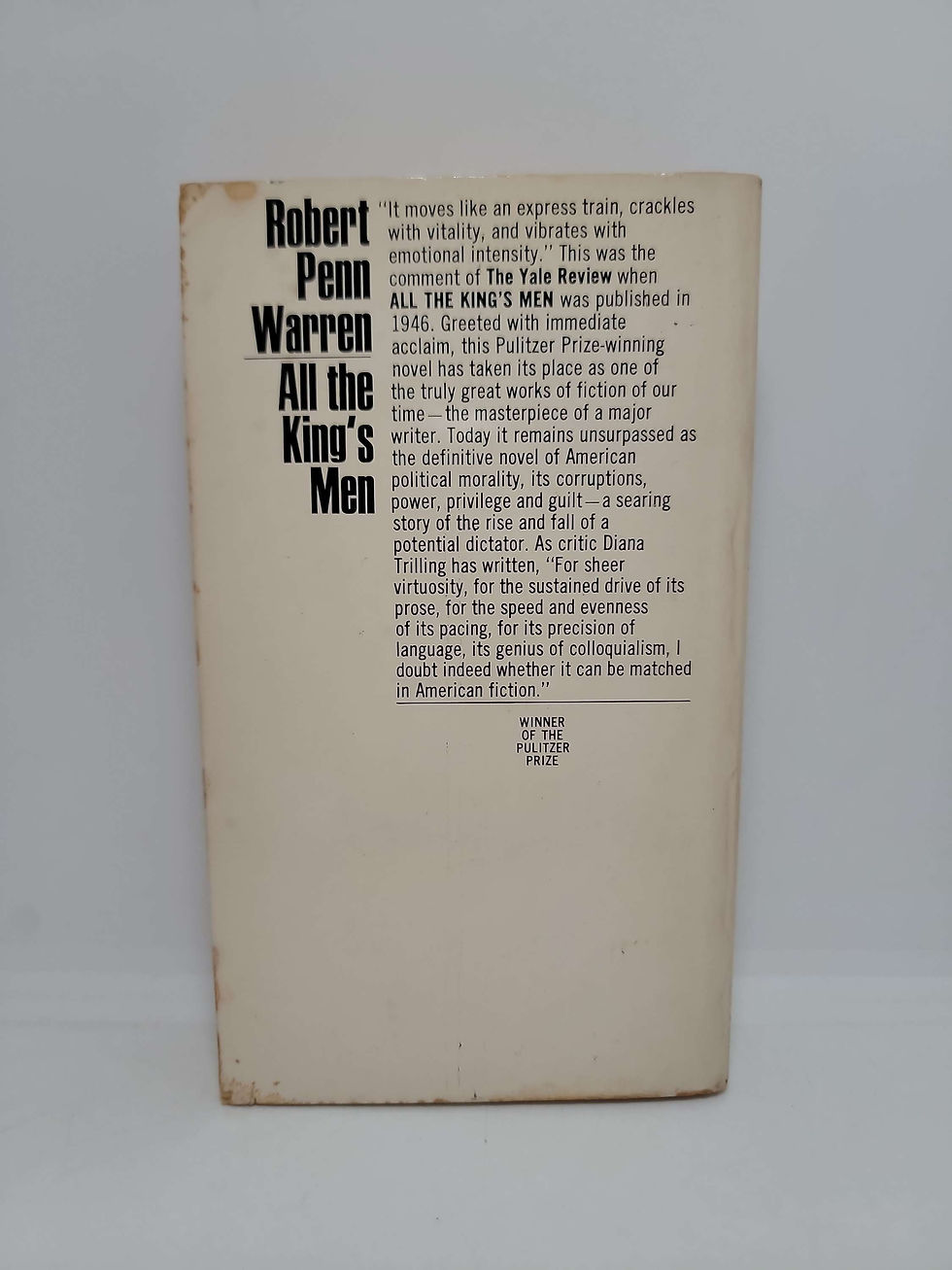 Thumbnail: All the King's Men by Robert Penn Warren