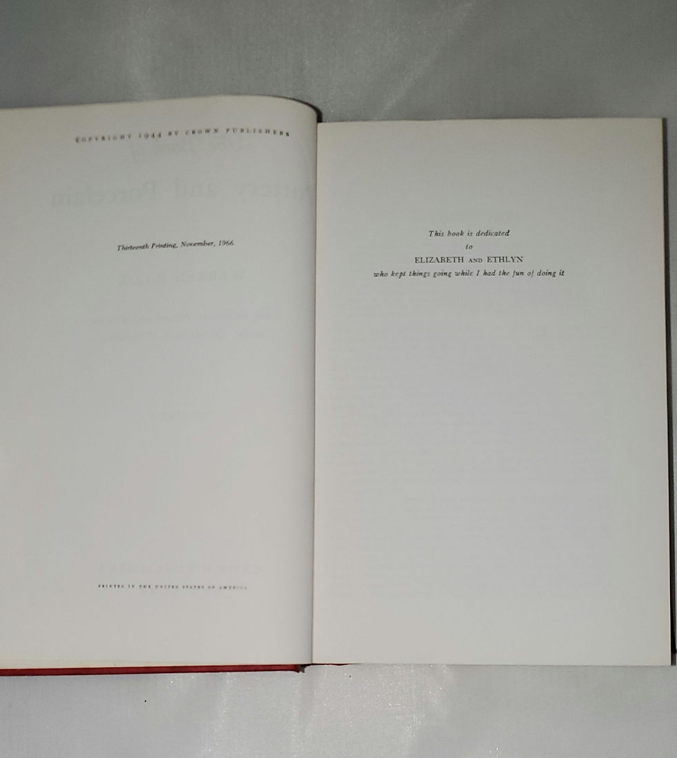 Thumbnail: The Book of Pottery and Porcelain by Warren E. Cox Volume 1
