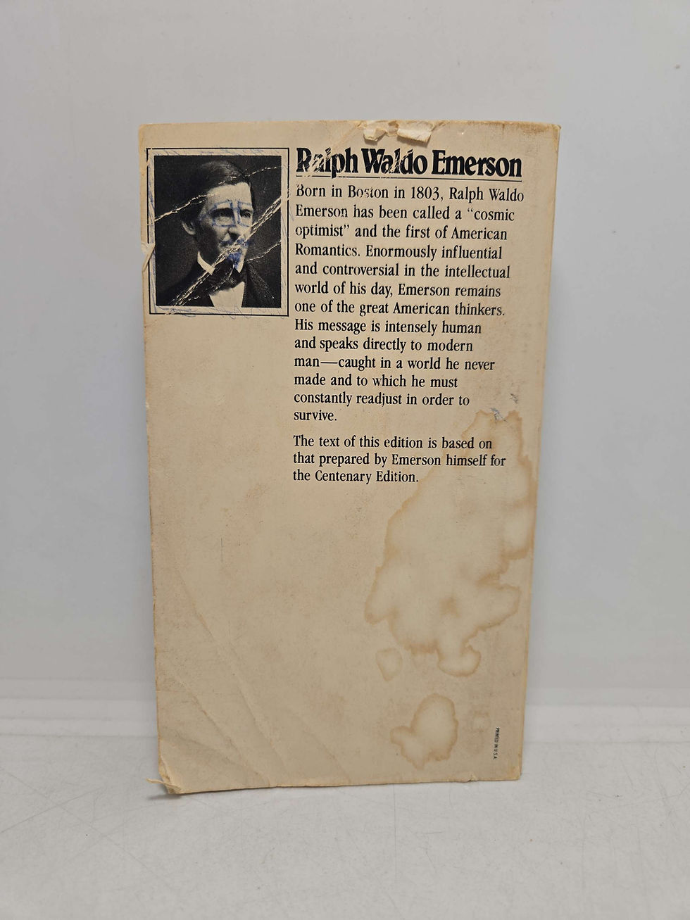 Thumbnail: Selected Essays, Lectures, and Poems of Ralph Waldo Emerson edited by RE Spiller
