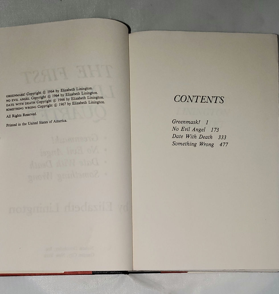 Thumbnail: The First Linington Quartet by Elizabeth Linington