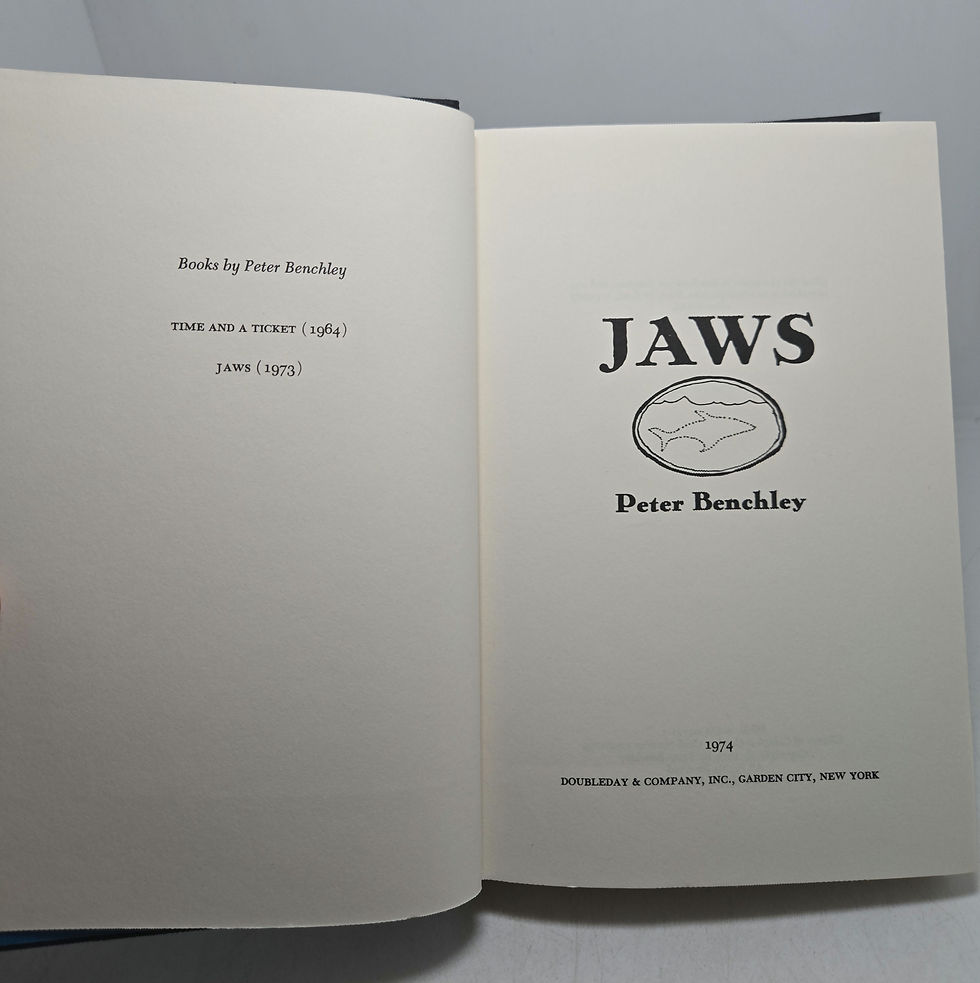 Thumbnail: Jaws by Peter Benchley 1974 Hardcover