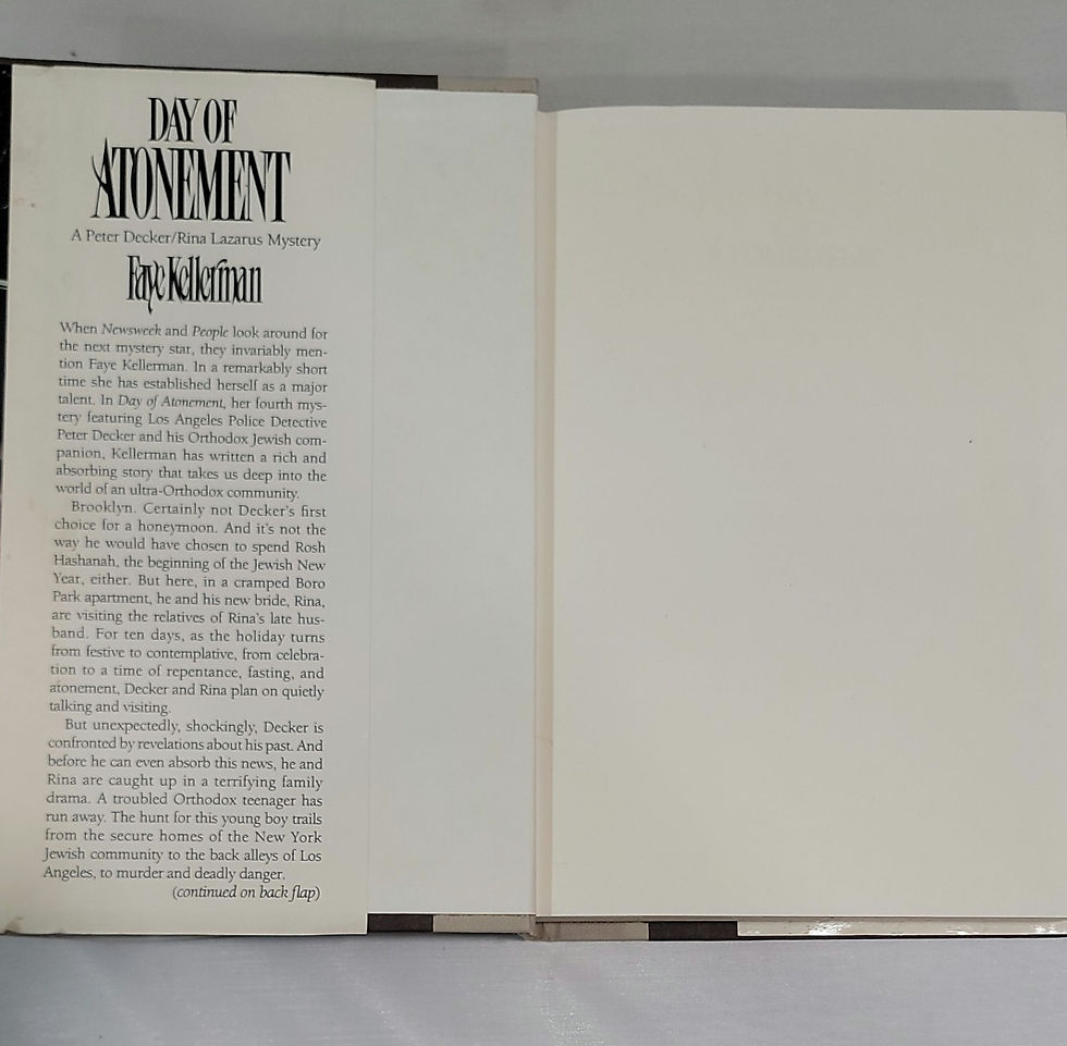 Thumbnail: Day of Atonement by Faye Kellerman