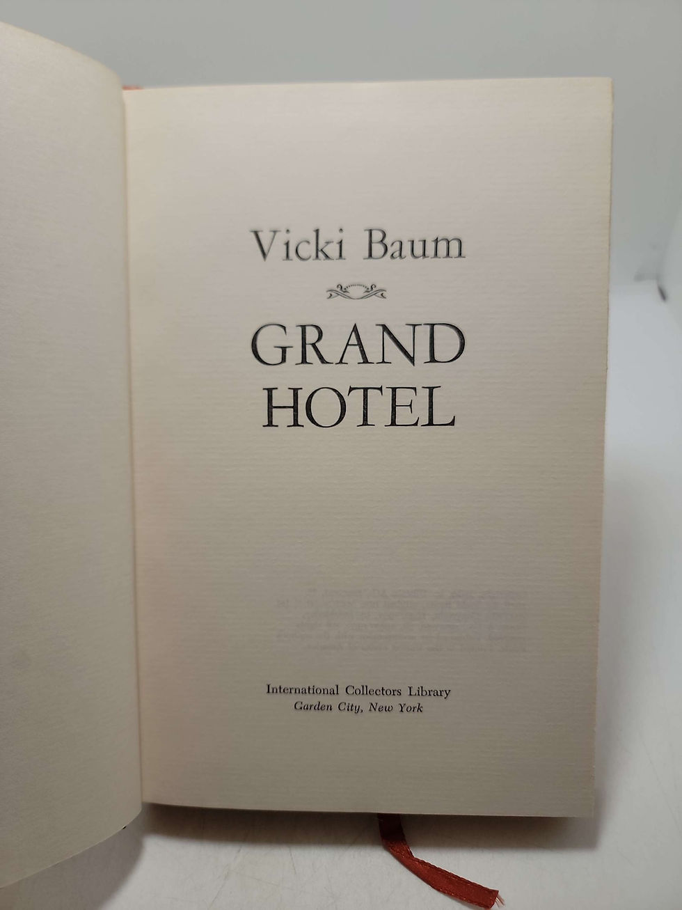 Thumbnail: Grand Hotel by Vicki Baum