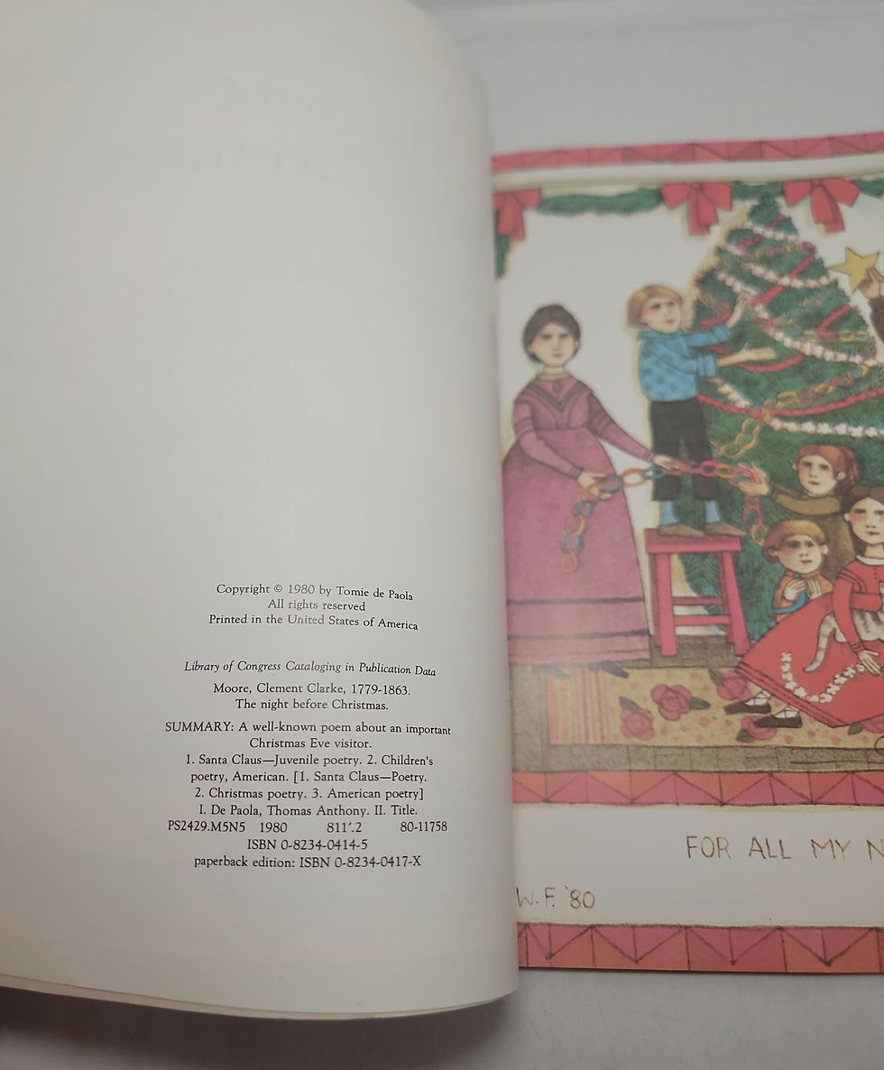 Thumbnail: The Night Before Christmas by Clement Moore illustrated by Tomie De Paola