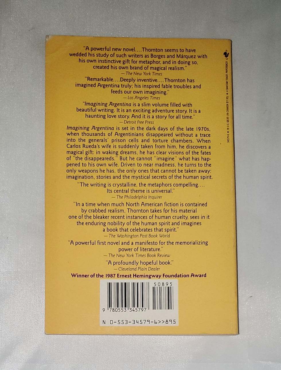 Thumbnail: Imagining Argentina by Lawrence Thornton
