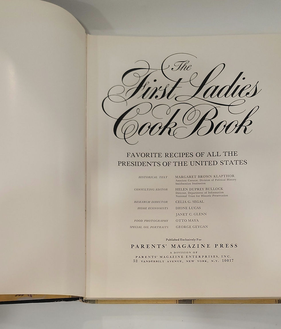 Thumbnail: The First Ladies Cook Book: Favorite Recipes of All the Presidents of the United