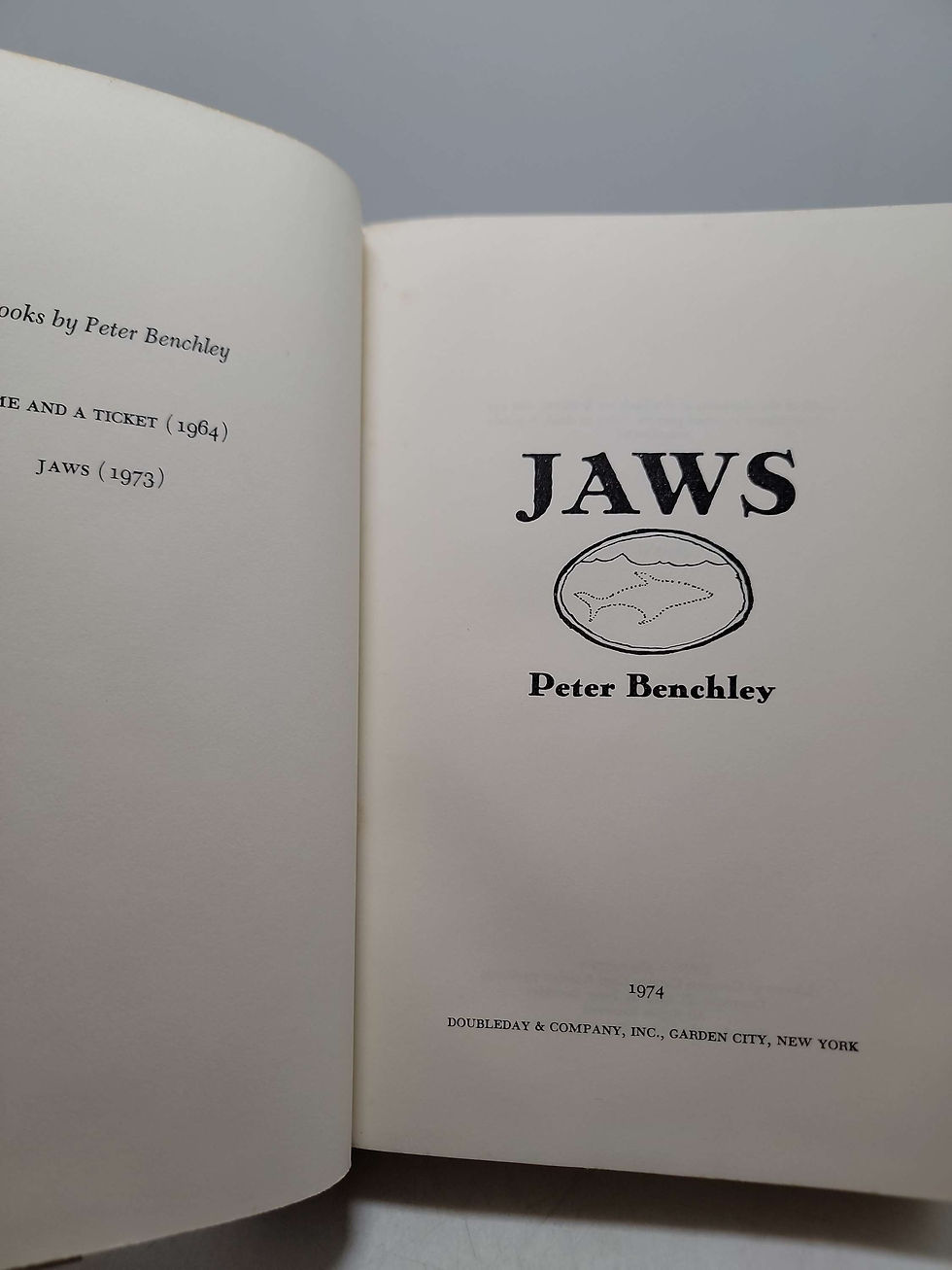 Thumbnail: Jaws by Peter Benchley 1974 Hardcover
