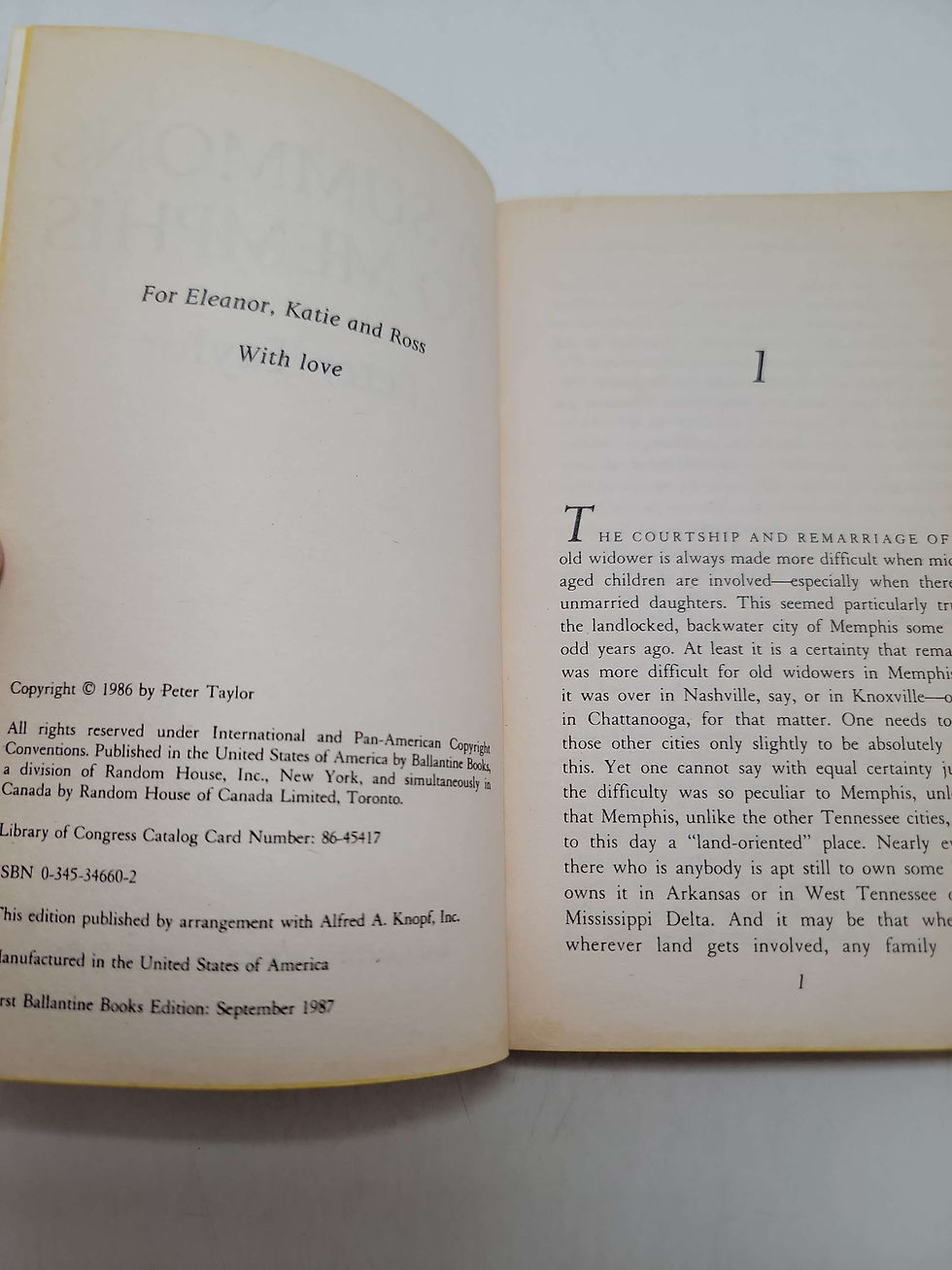 Thumbnail: A Summons to Memphis by Peter Taylor