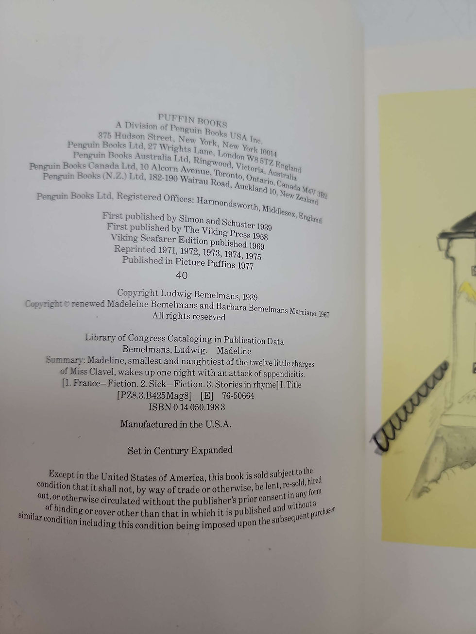 Thumbnail: Madeline by Ludwig Bemelmans 1977
