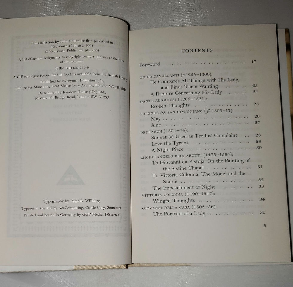 Thumbnail: Sonnets From Dante to the Present: Everyman's Library Pocket Poets
