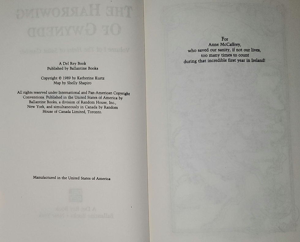 Thumbnail: The Harrowing of Gwynedd by Katherine Kurtz- Vol. 1 of The Heirs of Saint Camber