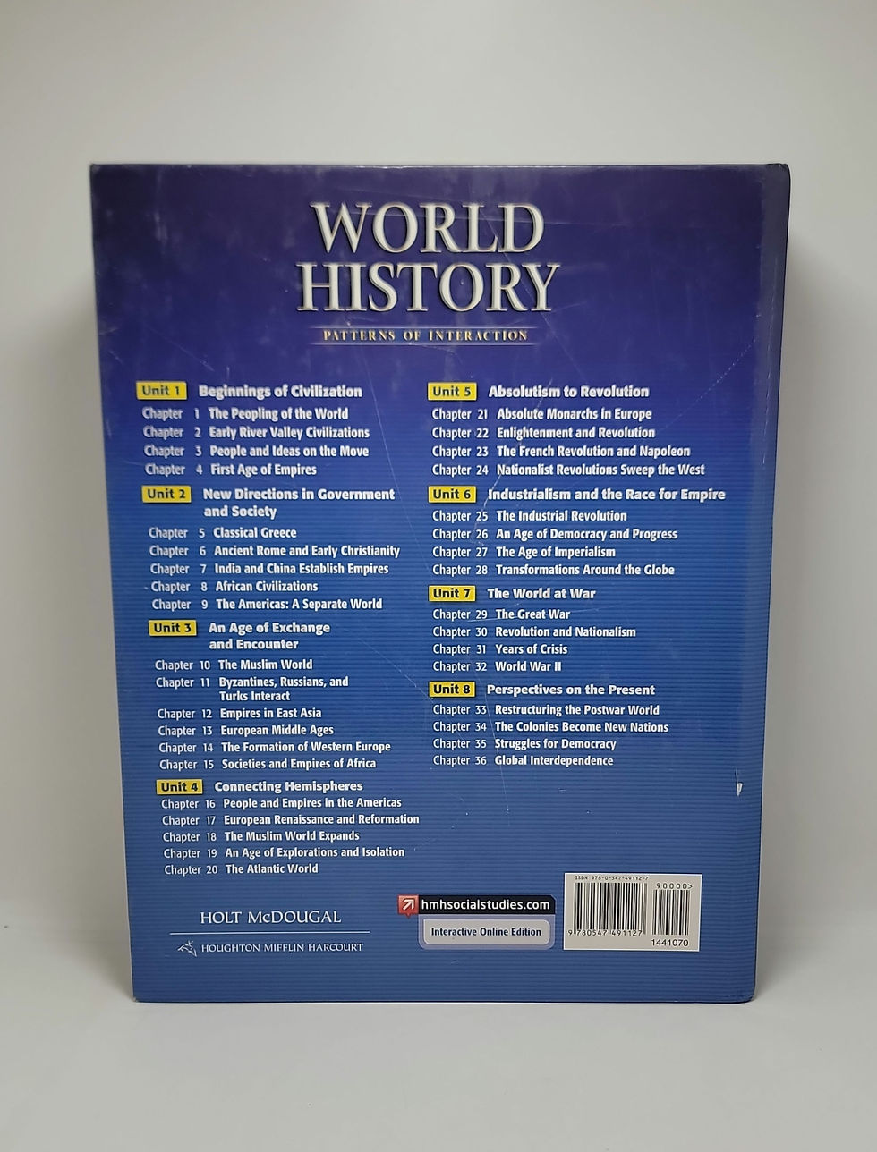 Thumbnail: World History; Patterns of Interaction by Holt McDougal