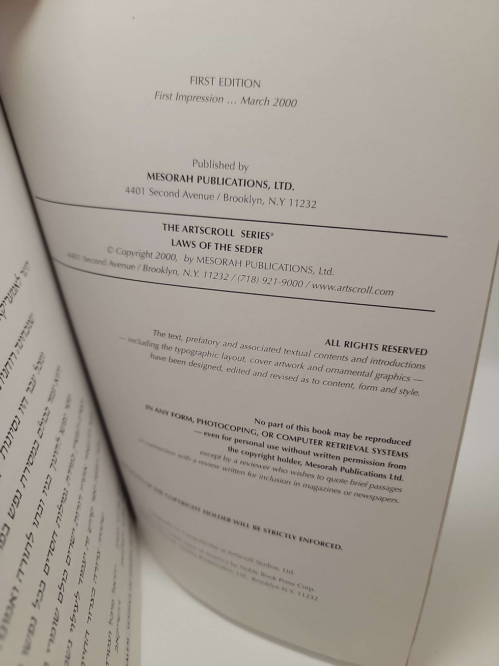 Thumbnail: Laws of the Seder by Rabbi David Feinstein