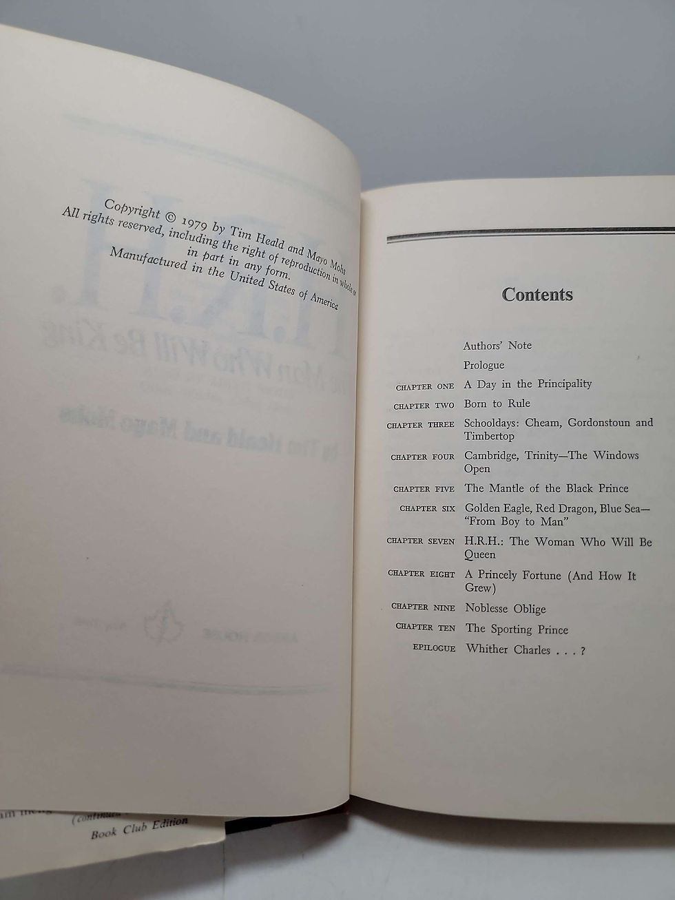 Thumbnail: The Man Who Will Be King H.R.H. by Tim Heald & Mayo Mohs