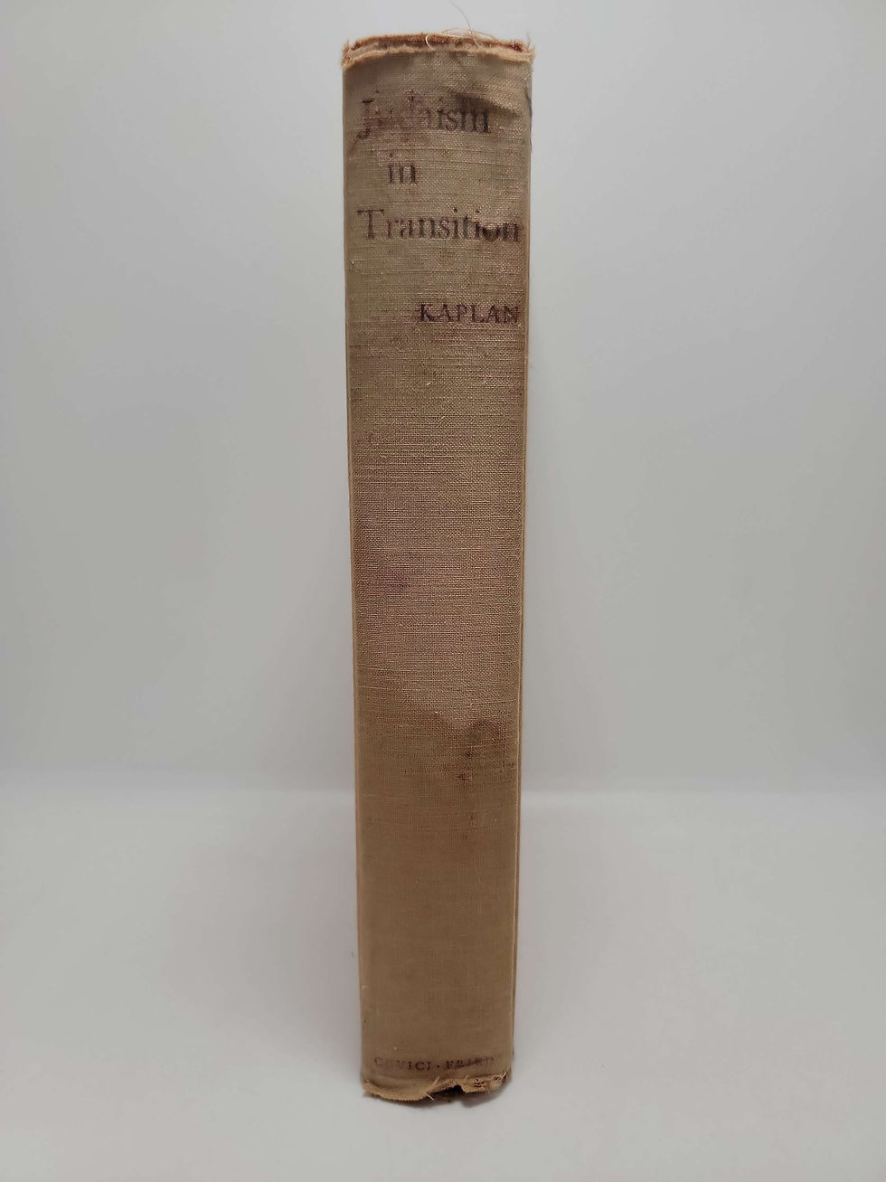 Thumbnail: Judaism in Transition by Mordecai M. Kaplan 1936