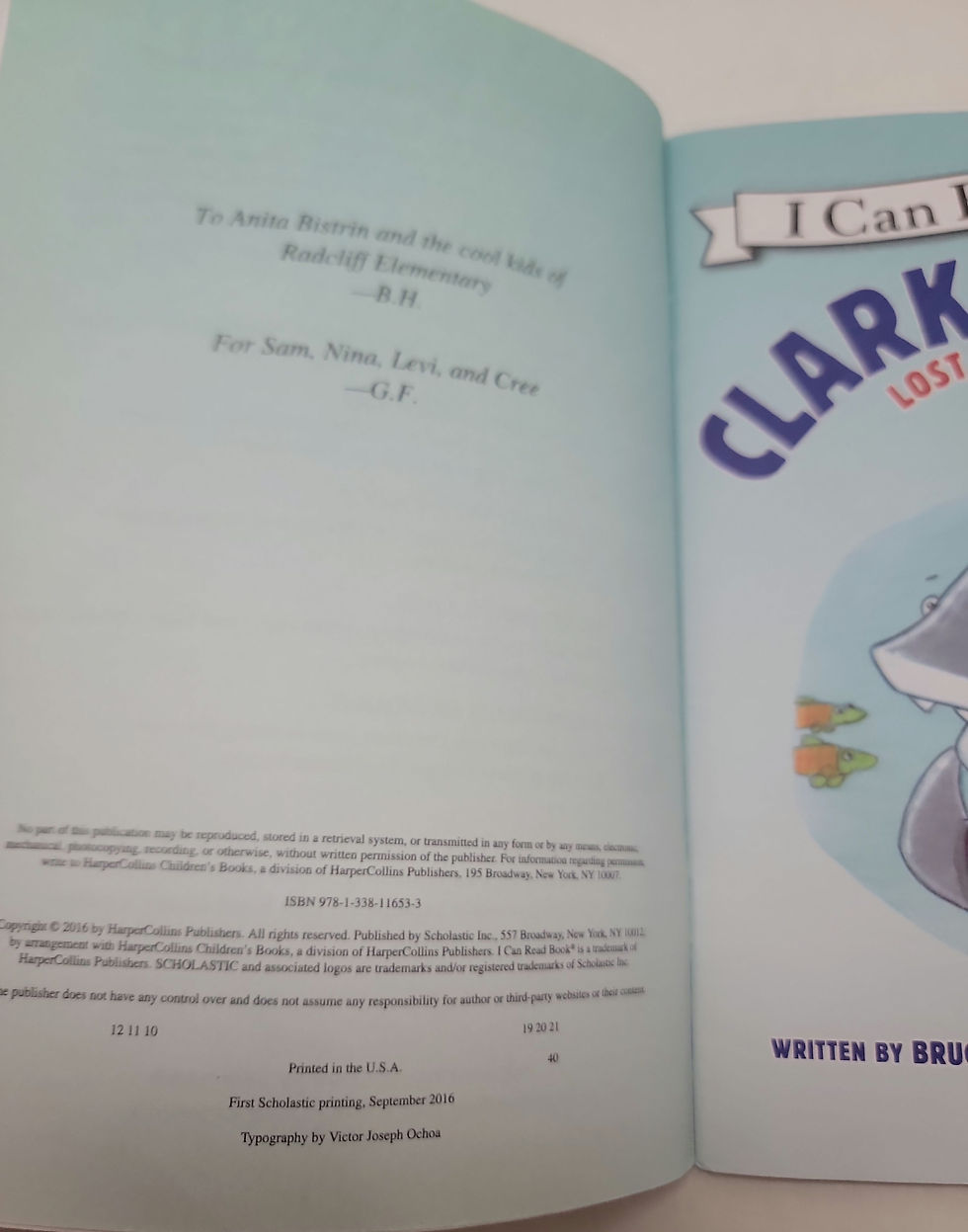Thumbnail: Clark the Shark: Lost and Found by Bruce Hale illustrated by Guy Francis 