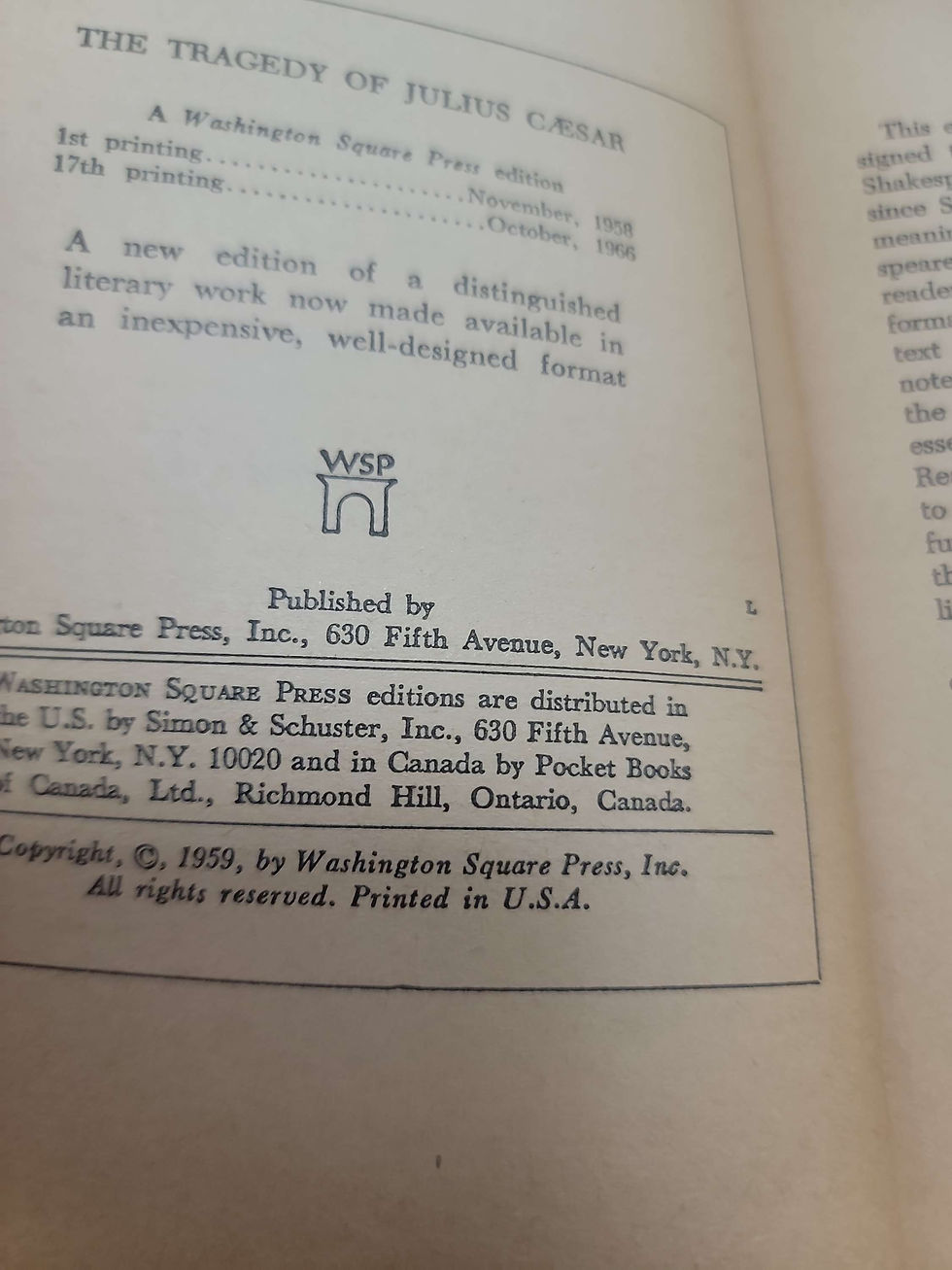 Thumbnail: The Folger Library General Reader's Shakespeare: Julius Caesar edited by Louis B