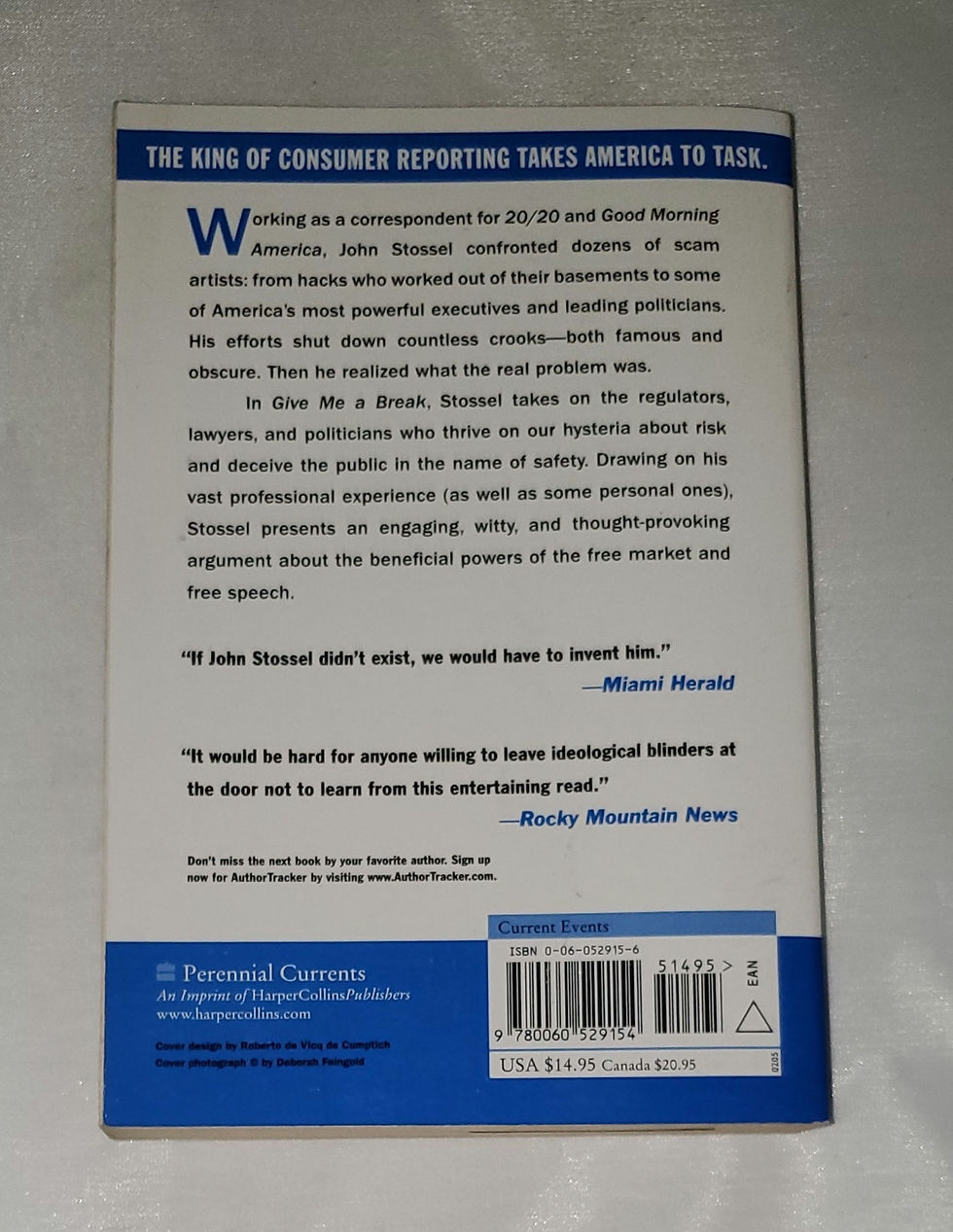Thumbnail: Give Me A Break by John Stossel