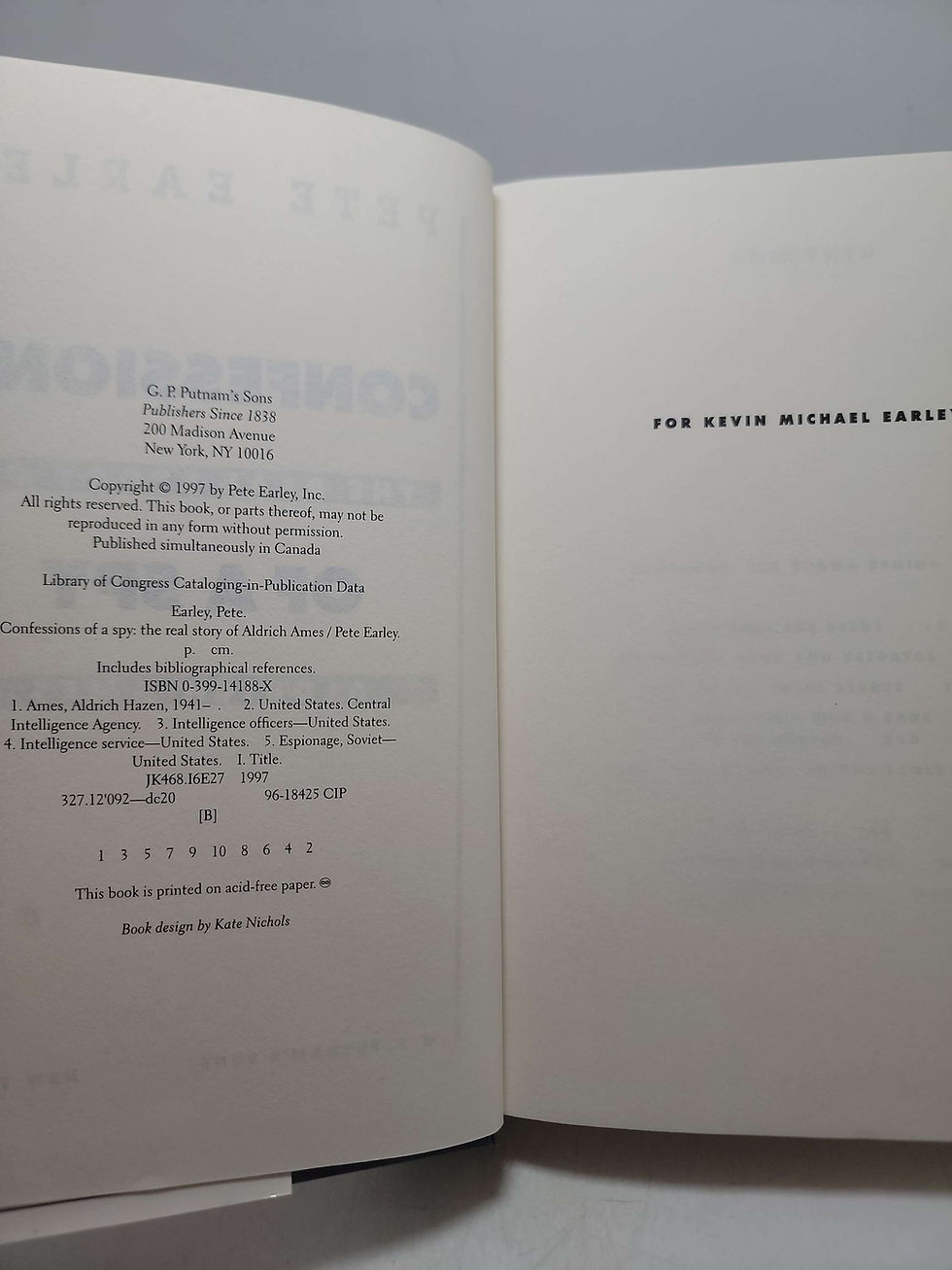 Thumbnail: Confessions of a Spy; The Real Story of Aldrich Ames by Pete Earley