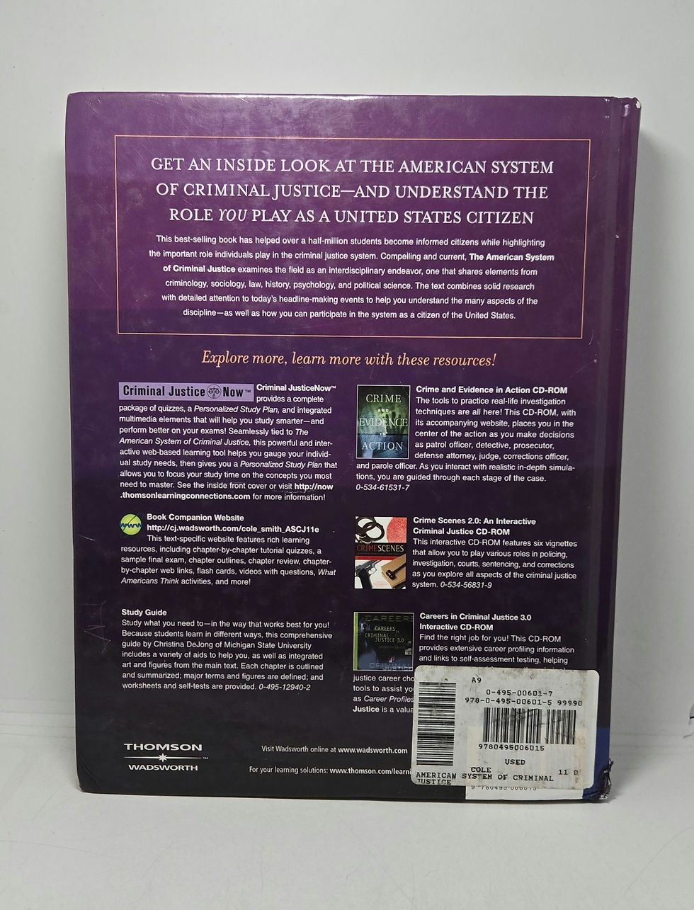 Thumbnail: The American System of Criminal Justice, Eleventh Edition by George F. Cole