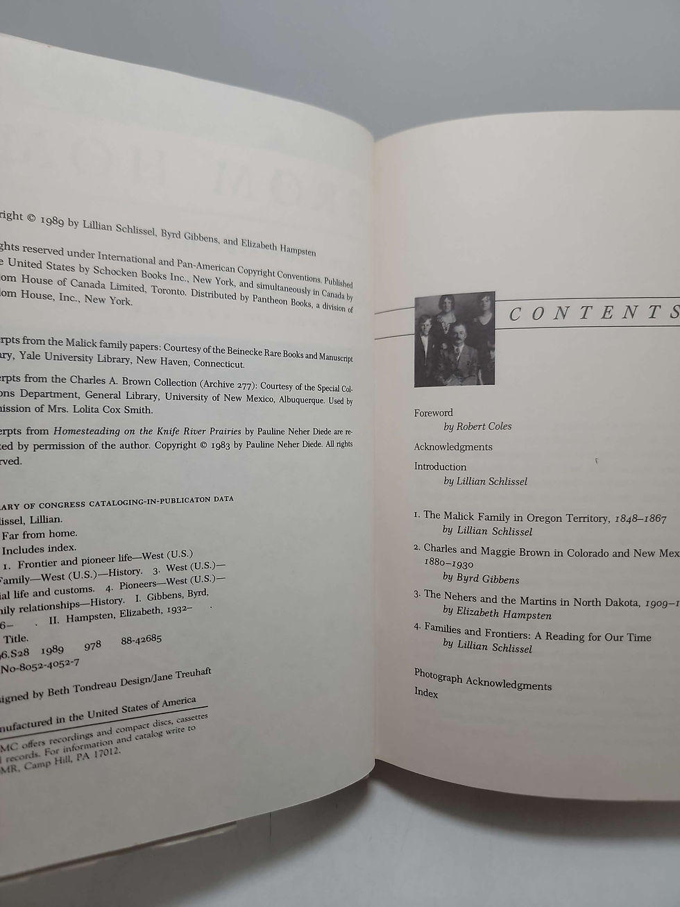 Thumbnail: Far From Home: Families of the Westward Journey by Lillian Schlissel