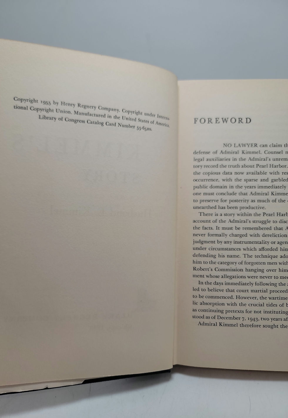 Thumbnail: Admiral Kimmel's Story by Husband E. Kimmel Rear Admiral, USN (Ret.)