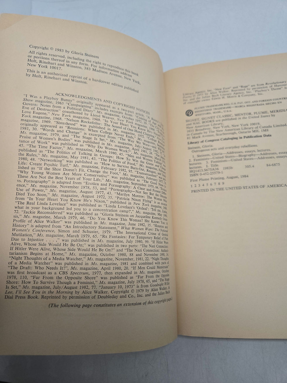 Thumbnail: Outrageous Acts and Everyday Rebellions by Gloria Steinem
