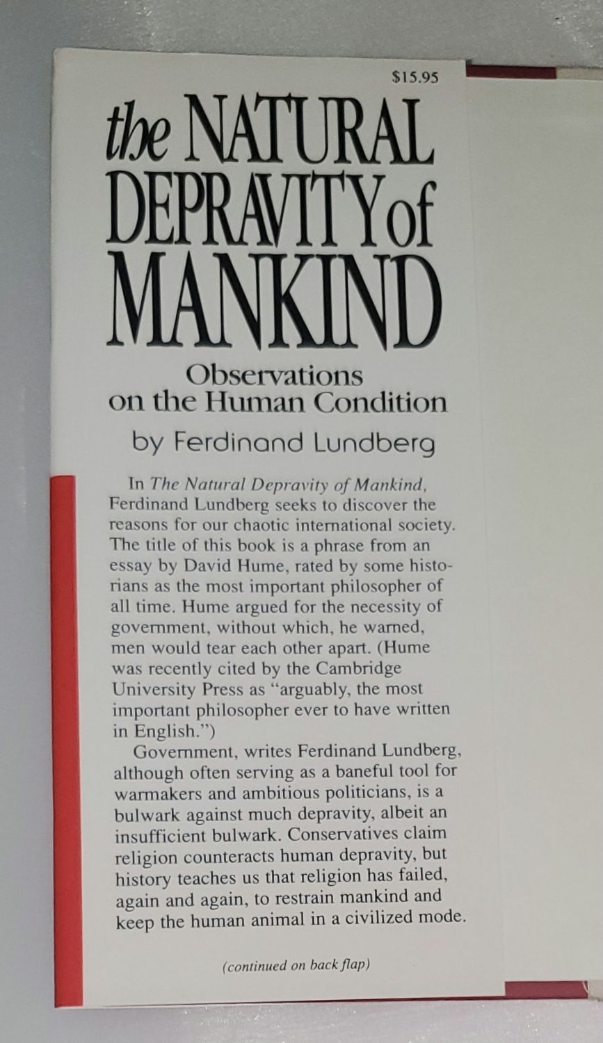 Thumbnail: The Natural Depravity of Mankind by Ferdinand Lundberg