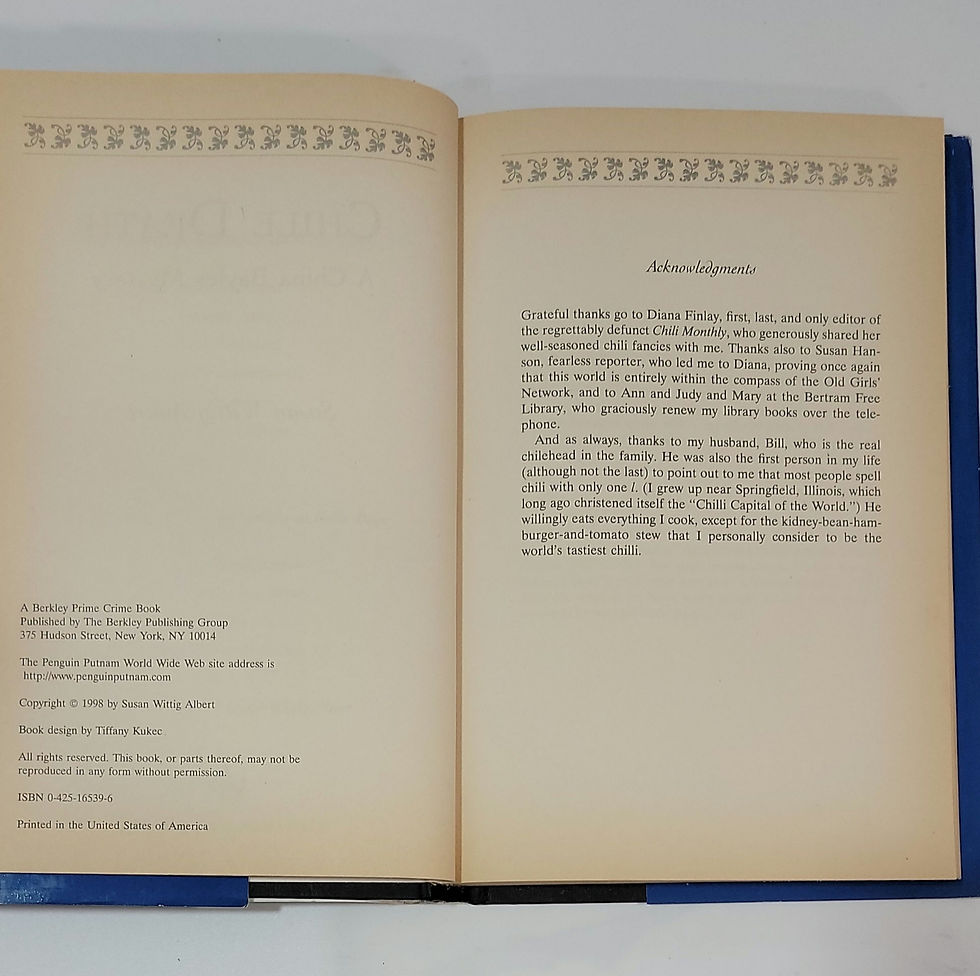 Thumbnail: Chile Death by Susan Wittig Albert