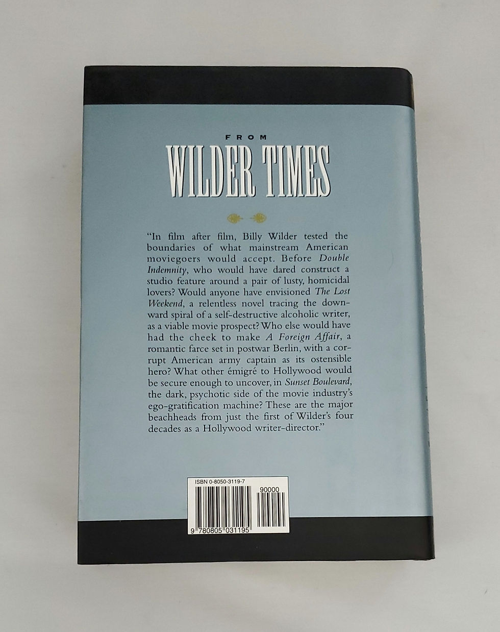 Thumbnail: Wilder Times: The Life of Billy Wilder by Kevin Lally
