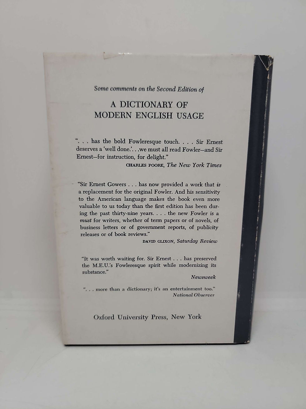 Thumbnail: A Dictionary of Modern English Usage by H.W. Fowler revised and edited by Ernest